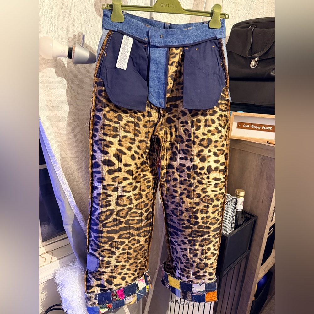 Dolce & Gabbana Men’s Multicolor Patchwork Jeans